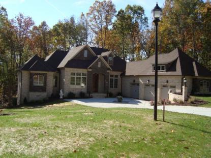 front yard view of completed home