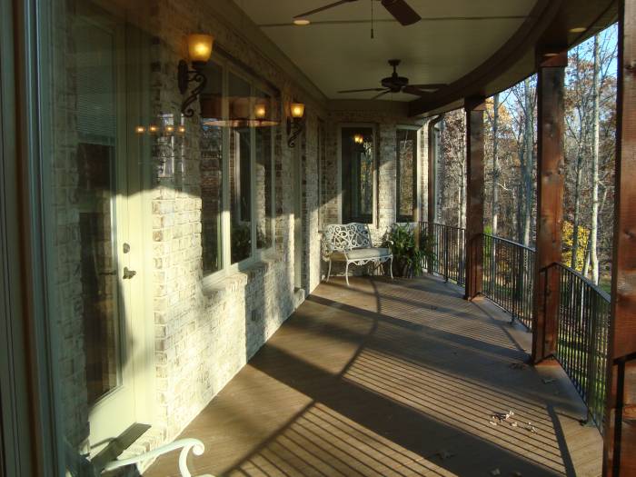 custom home porch